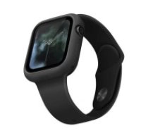 UNIQ UNIQ etui Lino Apple Watch Series 4/5/6/SE 40mm. melns/pelēks melns UNIQ Lino Aizsargvāciņš Apple Watch; Augstākās kvalitātes silikons, Hybrid Silicore™     konstrukcija, krāsu saskaņa; Silikona vāciņš ar elastīgu aizsardzību, saderīgs ar Apple Watch