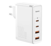 Baseus Baseus GaN2 Pro fast charger 100W USB / USB Type C Quick Charge 4+ Power Delivery white (CCGAN2P-L02)  Baseus GaN2 Pro fast charger 100W USB / USB Type C Quick Charge 4+ Power     Delivery white (CCGAN2P-L02)