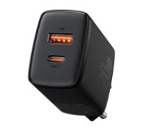 Baseus Baseus Compact fast charger USB / USB Type C 20W 3A Power Delivery Quick Charge 3.0 black (CCXJ-B01)  Baseus Compact fast charger USB / USB Type C 20W 3A Power Delivery Quick Charge     3.0 black (CCXJ-B01)