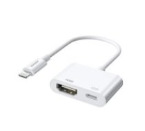 Joyroom Joyroom S-H141 Lightning (male) - HDMI FullHD 1080p 60Hz (female) / Lightning (female) adapter - white  Joyroom S-H141 Lightning (male) - HDMI FullHD 1080p 60Hz (female) / Lightning     (female) adapter - white