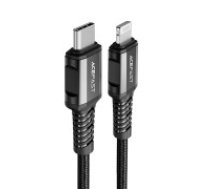 Acefast Acefast C1-01 Lightning - USB-C MFi PD cable 30W 3A 480Mb/s 1.2m - black  Acefast C1-01 Lightning - USB-C MFi PD cable 30W 3A 480Mb/s 1.2m - black