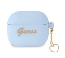 Guess Guess GUA3LSCHSB AirPods 3 cover blue/blue Silicone Charm Heart Collection  Guess GUA3LSCHSB AirPods 3 cover blue/blue Silicone Charm Heart Collection