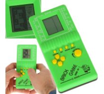 Retro Pārnēsājamais Bērnu Spēļu Mini Dators Konsole Tetris 9999IN1, Zaļā Brick Game  Loģiskā spēle Tetris Elektroniskā spēle Tetris 9999in1 green