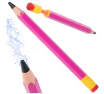 Bērnu Ūdens Pistole Sūknis Zīmulis 54 cm, Rozā Šļirces ūdens sūknis zīmulis 54cm rozā krāsā Šļirces ūdens sūknis zīmulis 54cm rozā krāsā