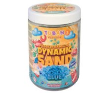 TUBAN Dynamic Sand 1kg zilā krāsā dinamiskās smiltis, rotaļlietas, smalkās motorikas treniņš, radošuma attīstība, drošas spēlēšanās TUBAN     Dynamic Sand 1kg zilā krāsā