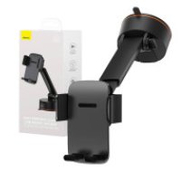 Baseus Automašīnas turētājs Baseus Easy Control Clamp ar piesūcekni (melns) Telefona turētājs Baseus Easy Control Clamp Car Holder with suction cup (black) Car Holder Baseus Easy     Control Clamp with suction cup (black)