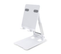 Dudao Salokāms, teleskopisks telefona statīvs Dudao F10XS (balts) Telefona turētājs Dudao folding desktop phone holder white (F10XS) Folding, telescopic phone stand Dudao F10XS (white)