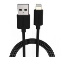 Duracell USB kabelis ar zibspuldzi Duracell 2 m (melns) Duracell Mfi Sertificēts USB uz Lightning 8pin Datu Pārraides & Uzlādes kabelis 2m (MD819) Cable USB to Lightning Duracell 2m     (black)