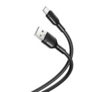 XO Kabeļa USB savienojums ar USB-C XO 2.1A (melns) Barošanas kabelis XO cable NB212 USB - USB-C 1,0 m 2,1A black Cable USB to USB-C XO  2.1A (black)