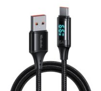 Mcdodo Kabeļa USB savienojums ar USB-C Mcdodo CA-1080 ar displeju , 66 W, 6A, 1,2 m (melns) McDodo tālruņa kabelis, DIGITAL PRO USB-C 5A 66W 1,2 m melns Cable USB to USB-C Mcdodo CA-1080     with display , 66W, 6A, 1.2m (black)