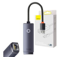 Baseus Baseus Lite sērijas USB uz RJ45 tīkla adapteris, 100Mbps (pelēks) Baseus Lite Series, USB - RJ45 LAN ligzda 100 Mbps pelēka (WKQX000013) Baseus Lite Series USB to RJ45 network     adapter, 100Mbps (gray)