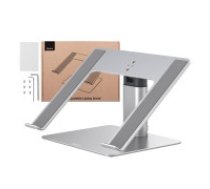 Baseus Portatīvo datoru statīvs Baseus 11-17, regulējams (sudraba krāsā) Portatīvo datoru dzesēšanas paliktnis Datora dzesēšanas piederums Laptop stand Baseus 11-17,     adjustable (silver)