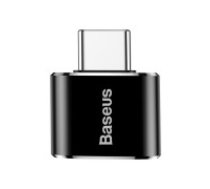Baseus Baseus USB uz USB Type-C 2.4A adapteris (melns) Baseus USB to USB Type-C Adapter 2.4A (Black) Baseus USB to USB Type-C Adapter 2.4A (Black)