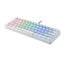 Motospeed Mehāniskā spēļu tastatūra Motospeed CK61 RGB (balta)  Mechanical gaming keyboard Motospeed CK61 RGB (white)