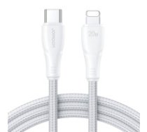 Joyroom USB-C Lightning kabelis 20 W 2 m Joyroom S-CL020A11 (balts)  USB-C Lightning cable 20W 2m Joyroom S-CL020A11 (white)