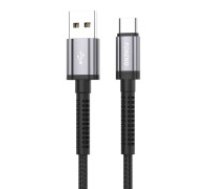 Foneng Foneng X83 USB-USB-C kabelis, 2,1 A, 1 m (melns)  Foneng X83 USB to USB-C cable, 2.1A, 1m (black)