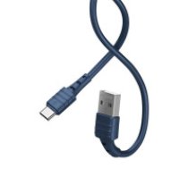 Remax USB-C kabelis Remax Zeron, 1m, 2.4A (zils)  Cable USB-C Remax Zeron, 1m, 2.4A (blue)
