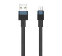 Remax Kabeļa USB-micro USB Remax skalošanas kabelis, RC-C001, 1 m (melns)  Cable USB-micro USB Remax Flushing, RC-C001, 1m (black)