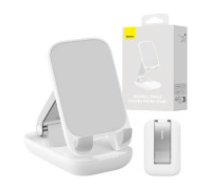 Baseus Salocīšanas tālruņa statīva baseuss (balts)  Folding Phone Stand Baseus (white)