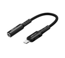 Acefast Acefast Converter Adapter from Apple Lightning to Minijack AUX 3.5mm Audio Cable, Black Vads telefonam Acefast MFI Lightning - 3.5 mm mini jack Adapter Lightning to mini jack 3,5mm     Acefast C1-05 18cm (black)