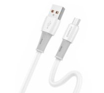 Foneng Foneng Kabelis USB uz Micro, X86 elastīgs 3A, 1,2 m (balts)  Foneng Cable USB to Micro, X86 elastic 3A, 1.2m (white)