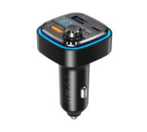 XO Auto lādētājs / FM raidītājs XO BCC08 USB x2, USB-C, MP3, Bluetooth 5.0 (melns)  Car charger / FM transmitter XO BCC08 USB x2, USB-C, MP3, Bluetooth 5.0 (black)