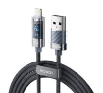 Toocki Toocki lādēšanas kabelis A-L, 1m, 12W (pelēks)  Toocki Charging Cable A-L, 1m, 12W (Grey)