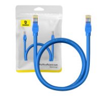 Baseus Apaļš kabelis Baseus Ethernet RJ45, Cat.6, 1m (zils)  Round Cable Baseus Ethernet RJ45, Cat.6, 1m (blue)