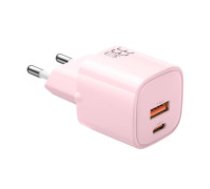 Mcdodo Lādētājs GaN 33W Mcdodo CH-0155 USB-C, USB-A (rozā)  Charger GaN 33W Mcdodo CH-0155 USB-C, USB-A (pink)