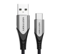 Vention USB 2.0 A uz USB-C 3A kabelis Vention CODHF 1 m pelēks  USB 2.0 A to USB-C 3A Cable Vention CODHF 1m Gray