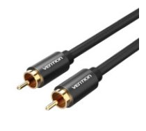 Vention RCA audio kabelis 1m Vention VAB-R09-B100 Black Metal  RCA Audio Cable 1m Vention VAB-R09-B100 Black Metal