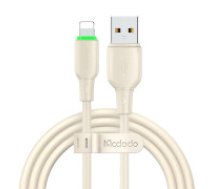 Mcdodo USB to Lightning Cable Mcdodo CA-4740 with LED light 1.2m (beige)  USB to Lightning Cable Mcdodo CA-4740 with LED light 1.2m (beige)