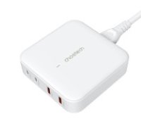 Choetech Deskop charger Choetech PD8008,  2x USB-C, 2x USB-A, GaN, 100W (white)  Deskop charger Choetech PD8008,  2x USB-C, 2x USB-A, GaN, 100W (white)