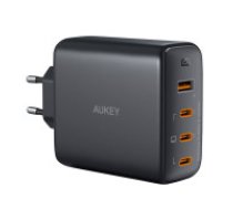 Aukey Wall charger Aukey PA-B7S, 1xUSB-A, 3xUSB-C, 100W GaN (black)  Wall charger Aukey PA-B7S, 1xUSB-A, 3xUSB-C, 100W GaN (black)