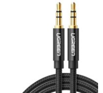 UGREEN UGREEN AV112 Mini jack 3.5mm AUX kabelis 2m (melns) Audio kabelis UGREEN AV112 Mini jack cable 3.5mm AUX 2m (black) UGREEN AV112 Mini jack 3.5mm AUX cable 2m (melns) Audio cableis     UGREEN AV112 Mini jack cable 3.5mm AUX 2m (black)