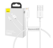 Baseus Baseus Superior sērijas USB kabelis uz Lightning, 2,4 A, 0,25 m (balts) Kabelis Baseus Superior Cable USB - Lightning 2,4A 0,25 m, balts (CALYS-02) Baseus Superior series USB to     Lightning cable, 2.4 A, 0.25 m (white) Cable Baseus Superior Cable USB - Lightning 2.4A 0.25 m, balts (CALYS-02)