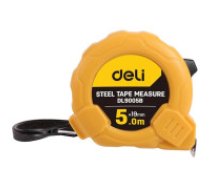 Deli Tools Tērauda mērlente 5m/19mm Deli Tools EDL9005B (dzeltena)  Steel Measuring Tape 5m/19mm Deli Tools EDL9005B (yellow)