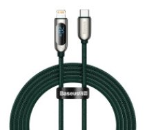 Baseus USB-C kabelis Lightning Baseus displejam, PD, 20 W, 2 m (zaļš) USB-C cable for Lightning Baseus Display, PD, 20W, 2m (green) USB-C cable for Lightning     Baseus Display, PD, 20W, 2m (green)