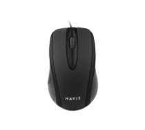 Havit Universālā pele Havit MS753 (melna) Pele ar vadu Havit HV 753MS, melns Universal mouse Havit MS753 (black)