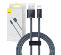 Baseus Baseus Dynamic Series kabelis USB uz Lightning, 2.4A, 1m (pelēks) Baseus iPhone USB cable - Lightning 1m, 2.4A gray (CALD000416) Baseus Dynamic Series cable USB to Lightning, 2.4A,     1m (gray)
