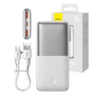 Baseus Powerbank Baseus Bipow Pro 10000mAh, 2xUSB, USB-C, 20W (balta) Power bank Baseus Bipow Pro powerbank 10000mAh 20W + USB 3A 0.3m cable white (PPBD040102) Powerbank Baseus Bipow Pro     10000mAh, 2xUSB, USB-C, 20W (white)