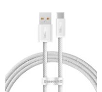 Baseus Kabeļa USB savienojums ar USB-C Baseus Dynamic Series, 100 W, 1 m (balts) Vads tālrunim Baseus Cable USB to USB-C Baseus Dynamic Series, 100W, 1m (white)