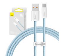 Baseus Kabeļa USB savienojums ar USB-C Baseus Dynamic Series, 100 W, 1 m (zils) Vads tālrunim Baseus Cable USB to USB-C Baseus Dynamic Series, 100W, 1m (blue)