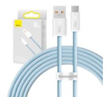 Baseus Kabeļa USB savienojums ar USB-C Baseus Dynamic Series, 100 W, 2 m (zils) Vads tālrunim Cable USB to USB-C Baseus Dynamic Series, 100W, 2m (blue)