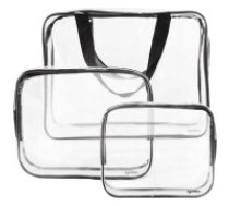 Soulima Caurspīdīgas Ceļojumu Organizatora Kosmētikas Ceļojumu Somas, 3 gab. l Transparent Travel Organizer Makeup Bags 3 gab. Caurspīdīgu kosmētikas maisiņu komplekts; PVC materiāls,     ūdensnecaurlaidīgs, universāls pielietojums; Kosmētikas maisiņi ceļošanai un pludmales apmeklējumiem; Kosmētikas lietotāji, ceļotāji, pludmales apmeklētāji. 3-Piece Universal     Waterproof Transparent PVC Cosmetic Bag Set for Travel & Beach Use