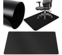 Ruhhy Aizsargpaklājs grīdai zem krēsla, paliktnis grīdas segumam, laminātam - 140x100, Melns Melns Aizsargājošs Matrs Zem Krēsla; Grīdas Aizsargs, Polipropilēna, 140x100cm; Divpusējs Aizsardzības Paklājiņš mājsaimniecībām, birojiem; Grīdas Seguma Aizsardzība, Riteņu Saķere, Mēbeļu Pārvietošana; Dzīvokļa Īpašnieki, Biroja Darbinieki. Protective mat under the chair 100x140cm RUHHY - black