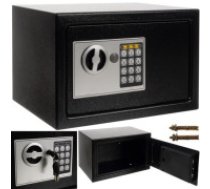 Malatec Malatec 22627 Kombinētais Seifs Elektroniskais XL Seifs; Atslēgu, Tērauds, Baterijas Barošana, Vērtīgu Objektu Glabāšana; XL Tērauda Seifs ar Elektronisko Kodu un Kritisku Atslēgu; Mājas un Biroja Lietotāji. Malatec 22627 Combination Safe