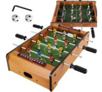 KRUZZEL Luksusa Mini galda futbola spēļu komplekts | Bērniem un pieaugušajiem | Neslīdoši rokturi | 2 bumbiņas komplektā | Izturīgs koka, metāla un plastmasas dizains     | Ideāla ballīšu spēle vai dāvana Luksusa Mini galda futbola spēļu komplekts; Neslīd