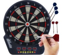 Trizand Spēle Elektroniskais Darts Šautriņu Mešana, 43x51,5cm Elektroniskais Šautriņu Dēlis; Velks Premium, precīza trāpījuma noteikšana, LCD     displejs, 27 spēles; Interaktīva izklaides ierīce ar mērķa noteikšanas funkciju, ideāla grupu aktivitātēm; Ša