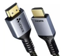 Izoxis Izoxis 8K HDMI kabelis 2.1 High-Speed, 200 cm, nesajaucams un pastiprināts, saderīgs ar visām HDMI ierīcēm, nodrošina nevainojamu audio un video pārraidi IZOXIS HDMI     KABELIS, HDMI KABELIS, HDMI VADĪTĀJS, HDMI KABĒLIS, HDMI VADĪTĀJS AR AUDIO UN 